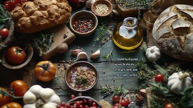 Świeże składniki na blacie kuchennym